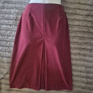 Notations Women's Red Pencil Skirt